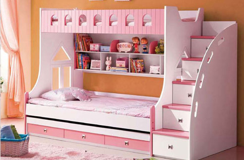 giường tầng dễ thương cho bé gái